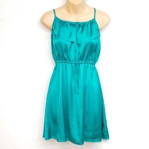 Xhilaration Teal Macrame Dress NWT